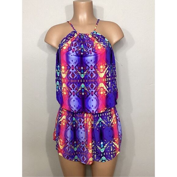 New. Pilyq multicolored tie dye swimsuit coverup. Retails $125. M/L - Picture 2 of 8
